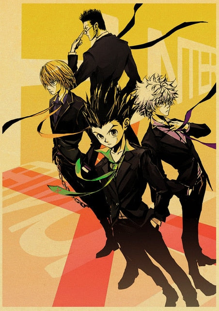 Poster Hunter X Hunter – Taille 61 X 91,5 Cm, Sans Cadre – Décoration Chambre, Fan De Manga, Anime