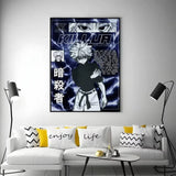 Poster Kirua fond rose Hunter x Hunter
