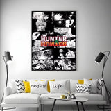 Poster Kirua fond rose Hunter x Hunter