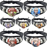Bracelet tressé Gachiakuta corde noire