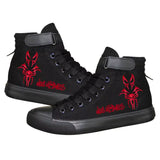 Chaussures montantes anime en toile