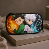 Trousse Hunter x Hunter rigide Gon et Kirua porté