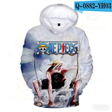 Sweat à capuche Luffy imprimé 3D