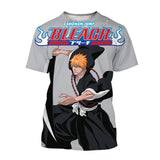 T-shirt anime imprimé 3D manches courtes