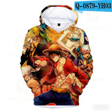 Sweat à capuche Luffy imprimé 3D