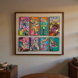 Poster toile anime JoJo's Bizarre Adventure porté