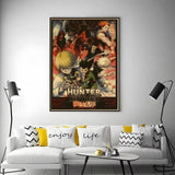 Poster Kirua fond rose Hunter x Hunter