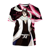 T-shirt anime imprimé 3D manches courtes