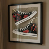 Chaussures montantes Hunter x Hunter en toile porté