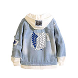 Veste en jean à capuche Harajuku unisexe