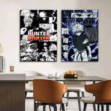 Poster Kirua fond rose Hunter x Hunter