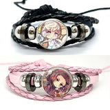 Bracelet cuir anime Hetalia à cabochon