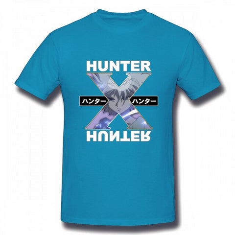 T-Shirt Hunter x Hunter <br /> Kirua Bleu Royal